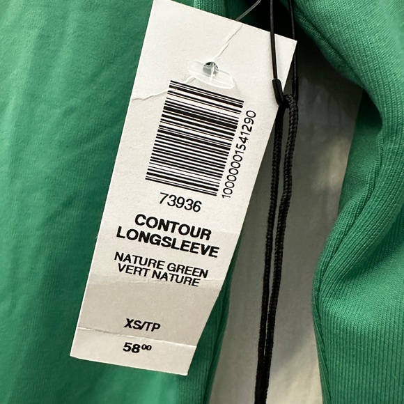 NWT Babaton Nature Green Contour Longsleeve Bodysuit XS - Picture 2 of 4